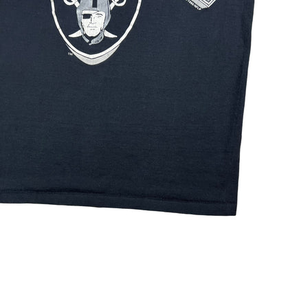 Vintage 1990 Logo 7 Oakland Raiders NFL tee (M)