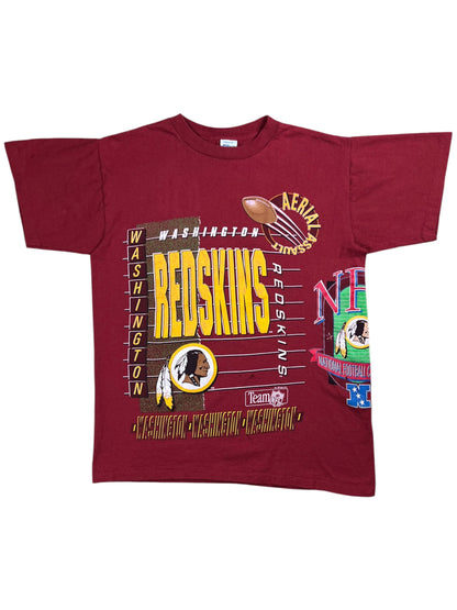 Vintage 1991 Salem Sports Washington Redskins Aerial Assault all over print tee (L)