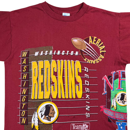 Vintage 1991 Salem Sports Washington Redskins Aerial Assault all over print tee (L)