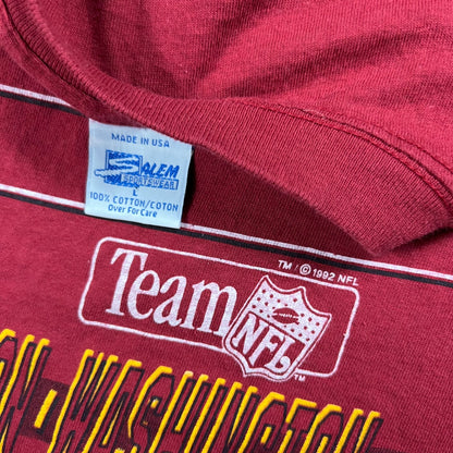 Vintage 1991 Salem Sports Washington Redskins Aerial Assault all over print tee (L)