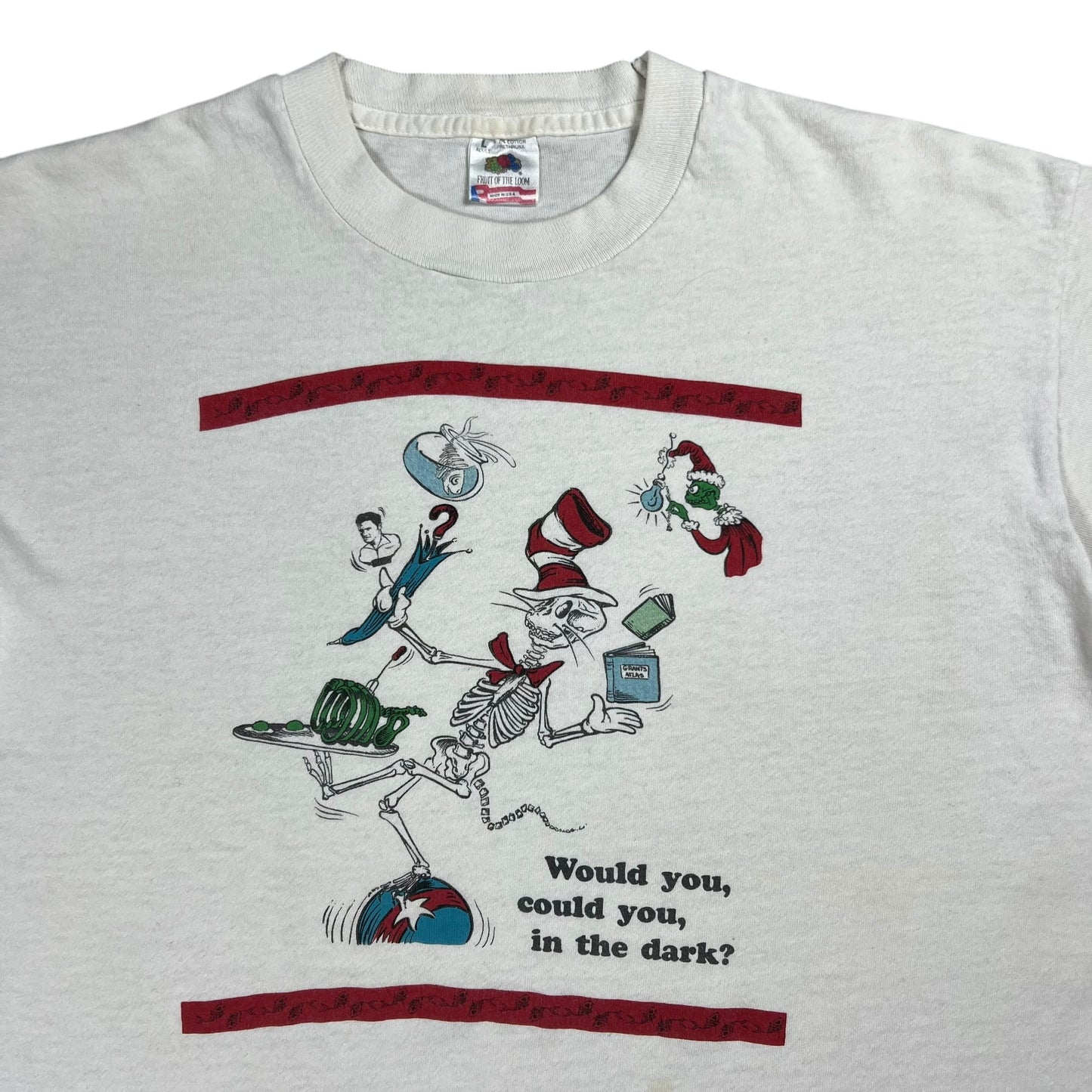 Vintage 90s Grateful Dead In The Dark Dr. Seuss parody lot band tee (L)