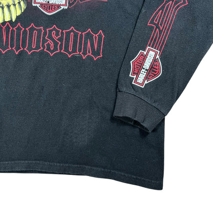 Y2K Harley Davidson Hawaii long sleeve print faded shirt (L)