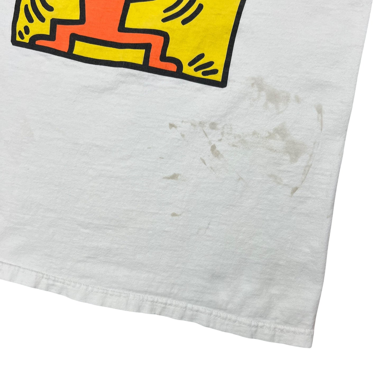 Vintage 1998 Keith Haring San Francisco museum of modern art “Man Through Man” faded worn tee (M)