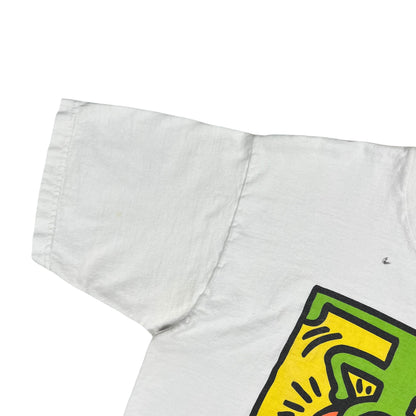 Vintage 1998 Keith Haring San Francisco museum of modern art “Man Through Man” faded worn tee (M)