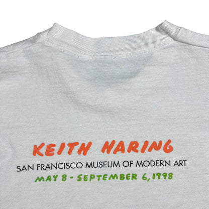 Vintage 1998 Keith Haring San Francisco museum of modern art “Man Through Man” faded worn tee (M)