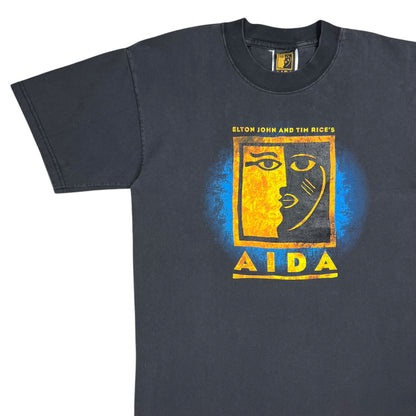 Vintage 1998 Elton John Tim Rice Aida On Broadway faded tee (M)