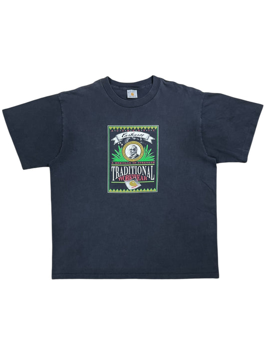 Vintage 90s Carhartt Founder Hamilton Carhartt shirt shirt promo faded tee (XL)