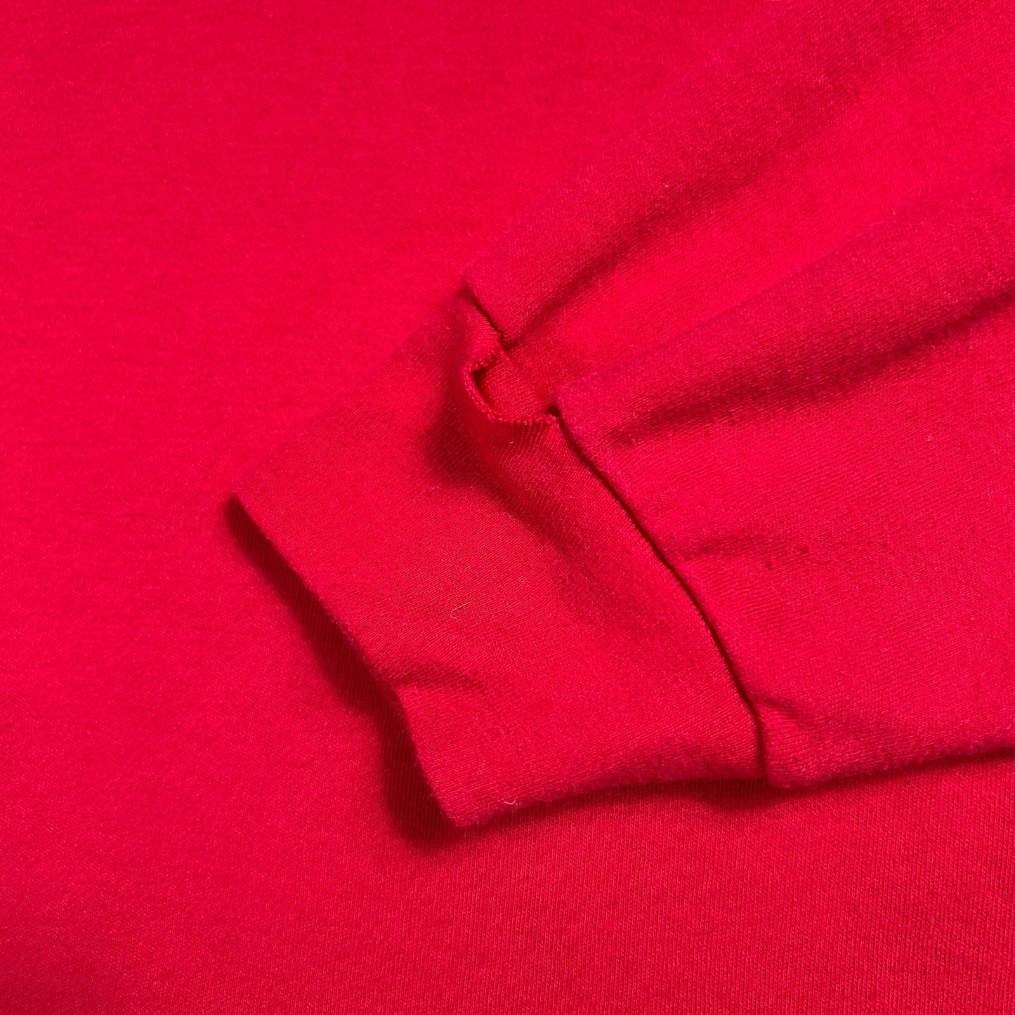 Vintage 90s Bauer Hockey Canada made red long sleeve mock neck shirt (M)