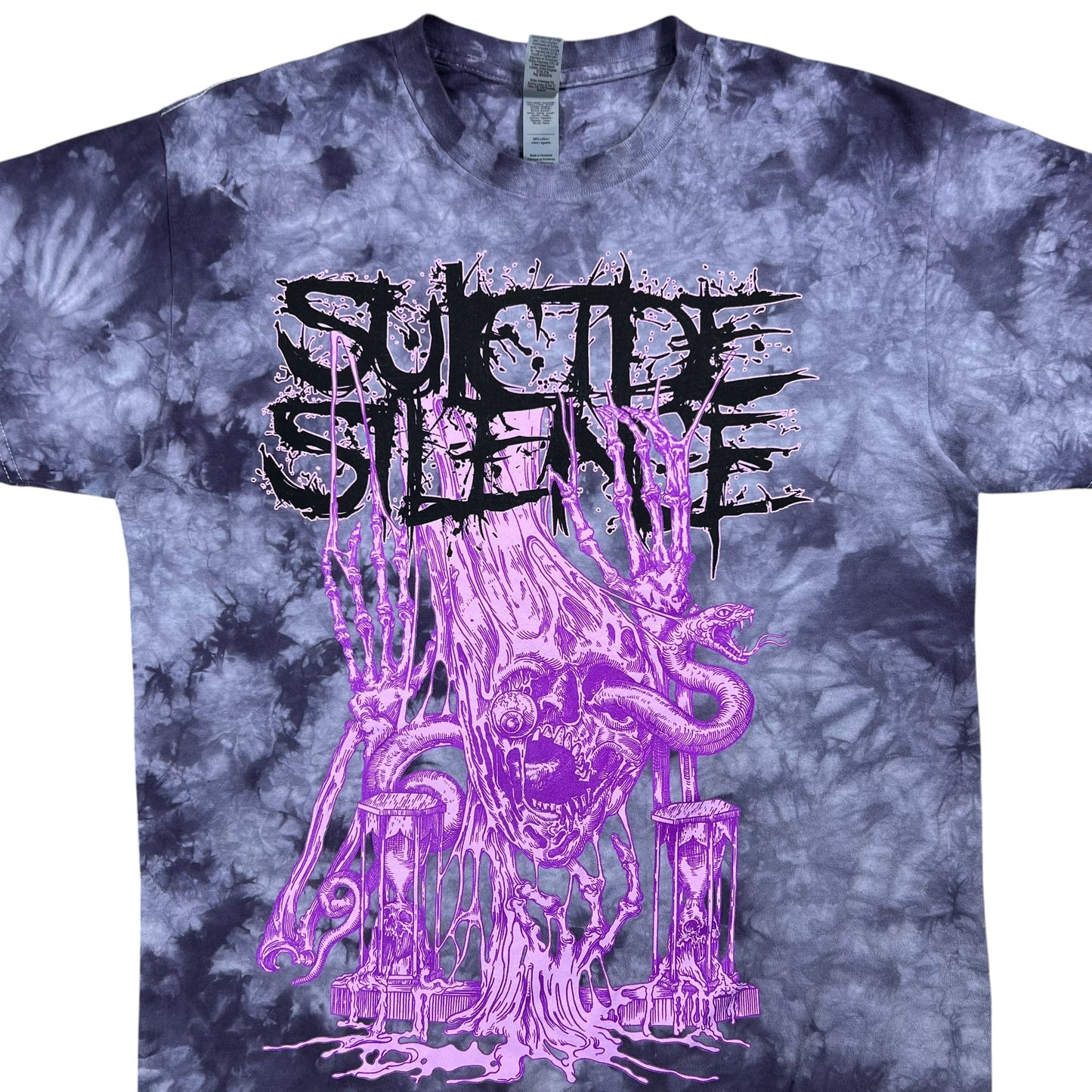 Y2K Suicide Silence We Return To Nothing tie dye deathcore band tee (M)
