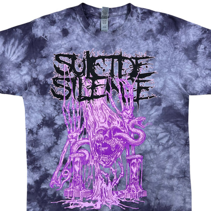 Y2K Suicide Silence We Return To Nothing tie dye deathcore band tee (M)