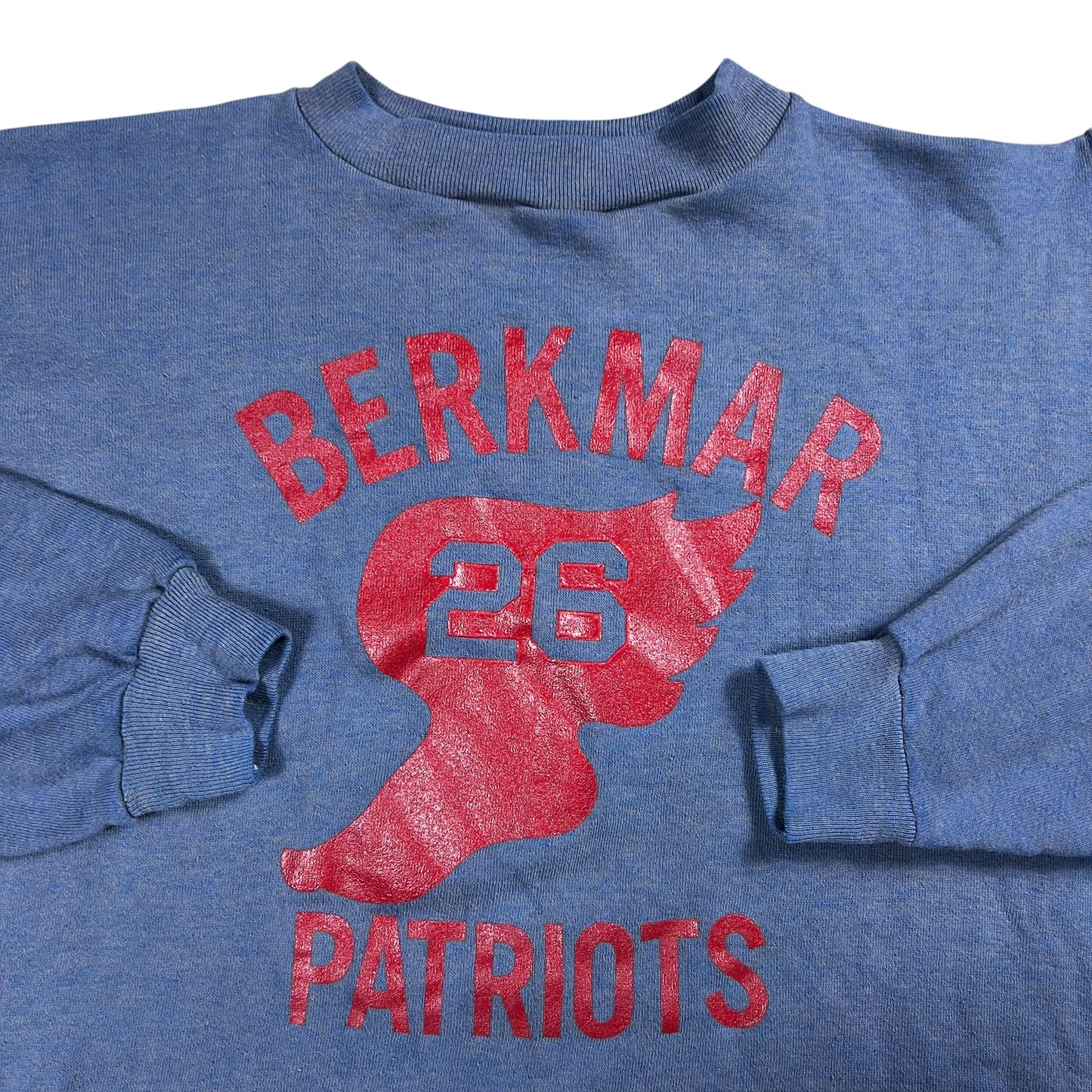 Vintage 1970s Russell Athletic Berkmar Patriots wing foot faded crewneck (M)