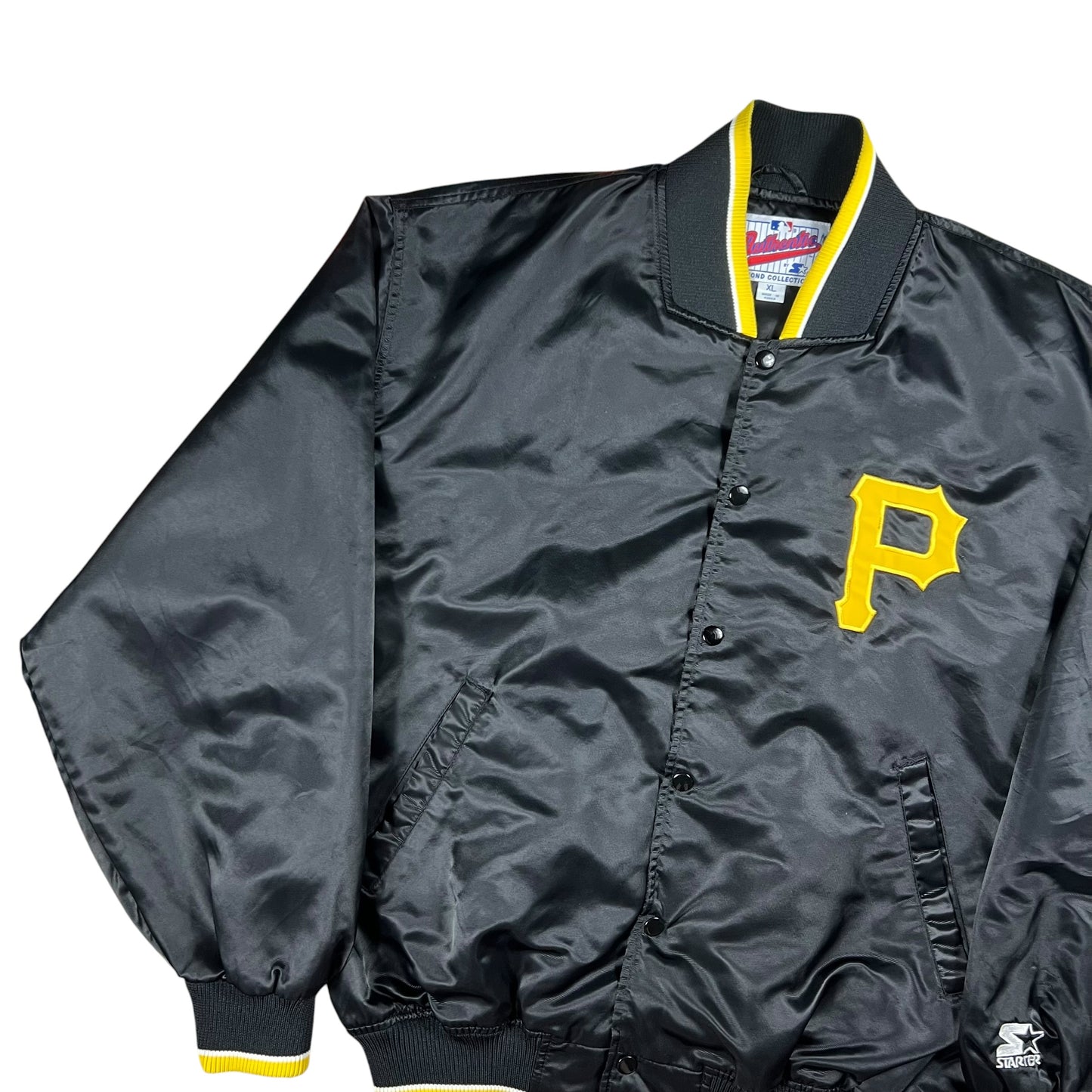 Vintage 90s Starter Pittsburgh Pirates MLB Diamond Collection satin jacket (XL)