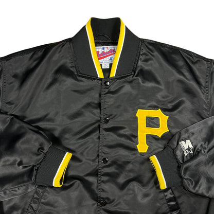 Vintage 90s Starter Pittsburgh Pirates MLB Diamond Collection satin jacket (XL)