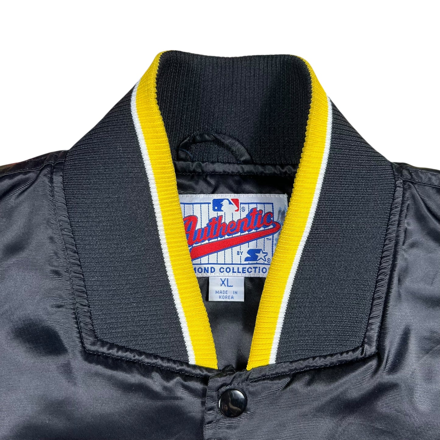 Vintage 90s Starter Pittsburgh Pirates MLB Diamond Collection satin jacket (XL)