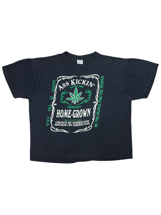Vintage 90s Ass Kickin’ Home Grown Marijuana pot tee (XXL)