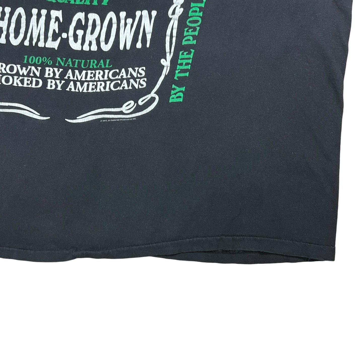 Vintage 90s Ass Kickin’ Home Grown Marijuana pot tee (XXL)
