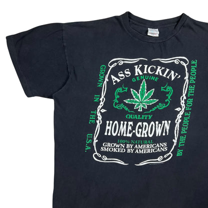 Vintage 90s Ass Kickin’ Home Grown Marijuana pot tee (XXL)
