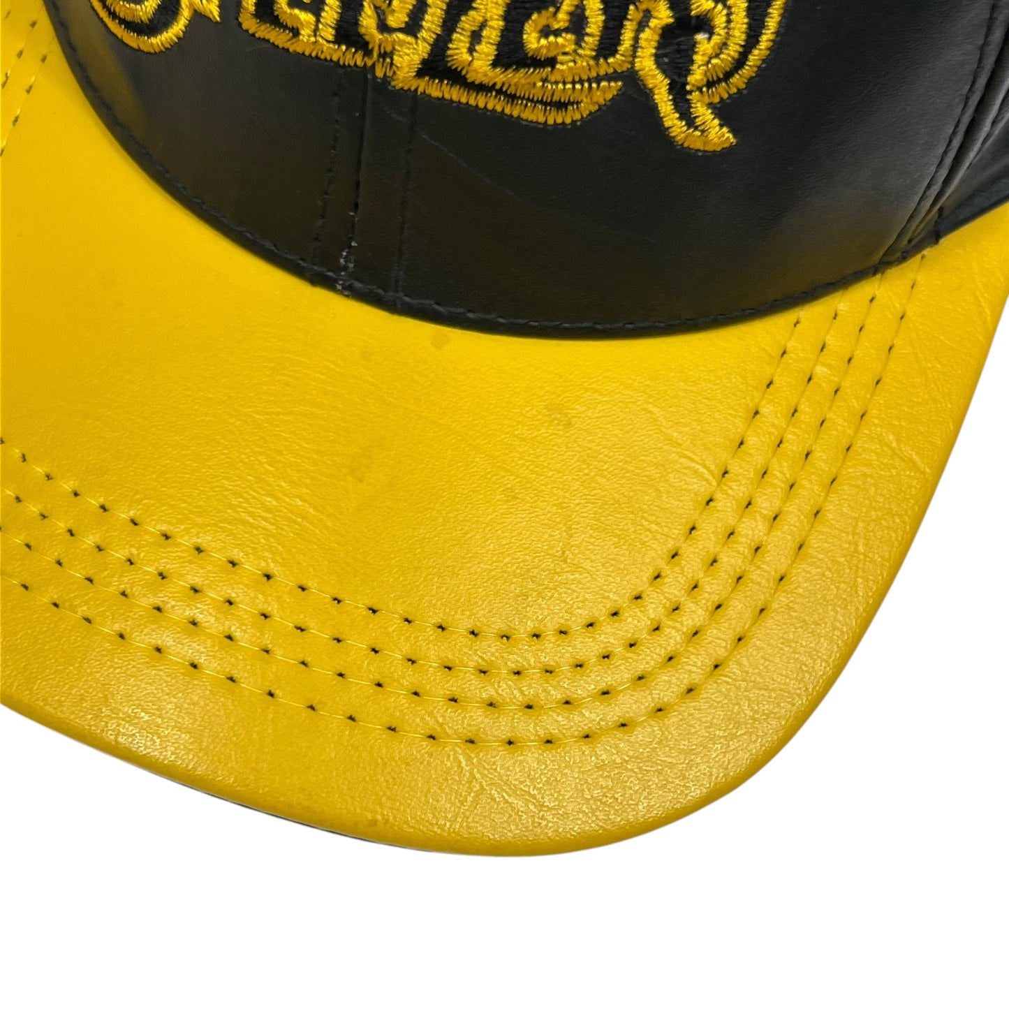 Vintage 90s Pittsburgh Steelers NFL branded leather SnapBack