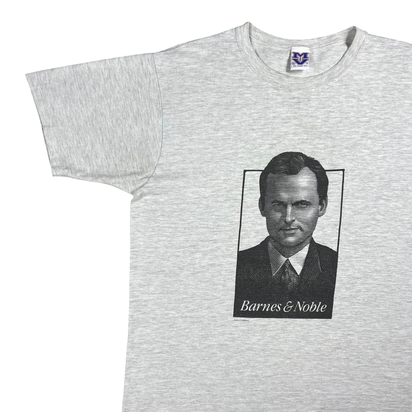 Vintage 90s Barnes & Noble John Grisham author books tee (XL)