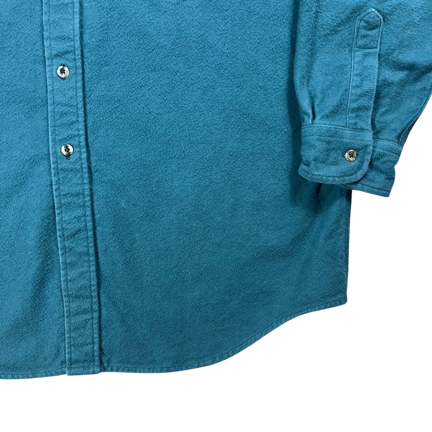 Vintage 80s Carhartt faded green chamois button up shirt (XL)