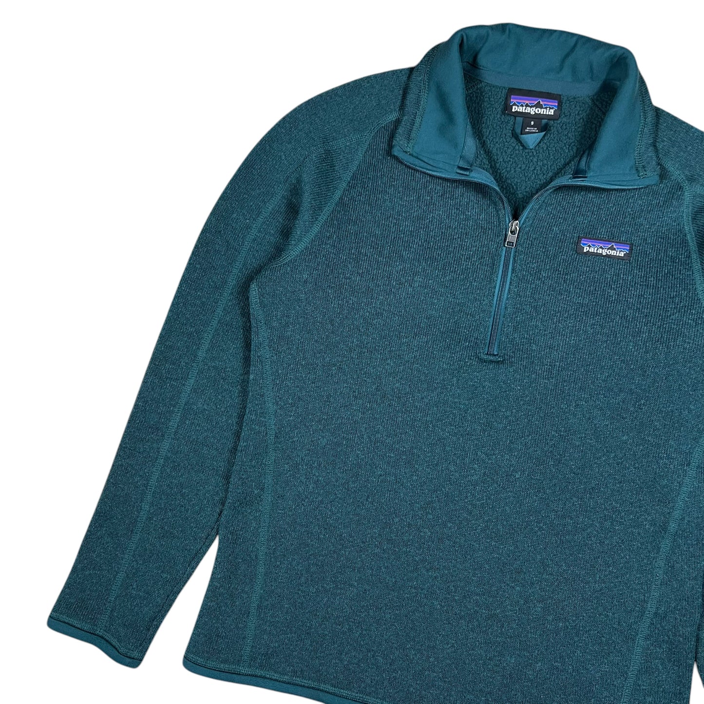 2019 Patagonia better sweater 1/4 zip green fleece (S)