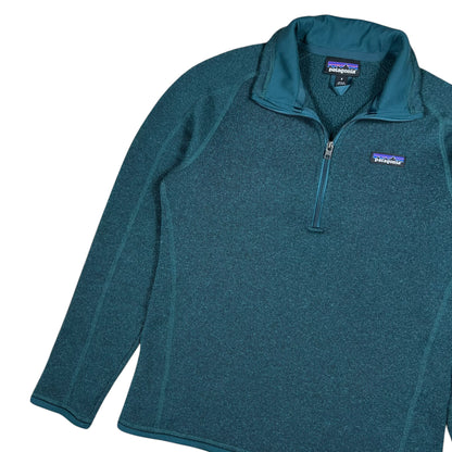 2019 Patagonia better sweater 1/4 zip green fleece (S)