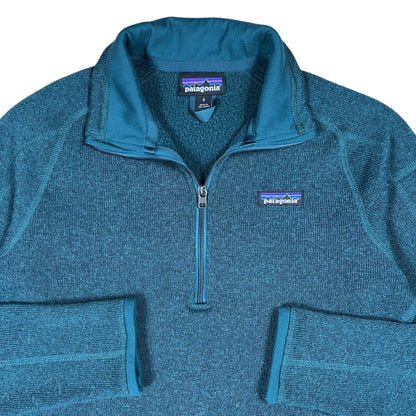 2019 Patagonia better sweater 1/4 zip green fleece (S)