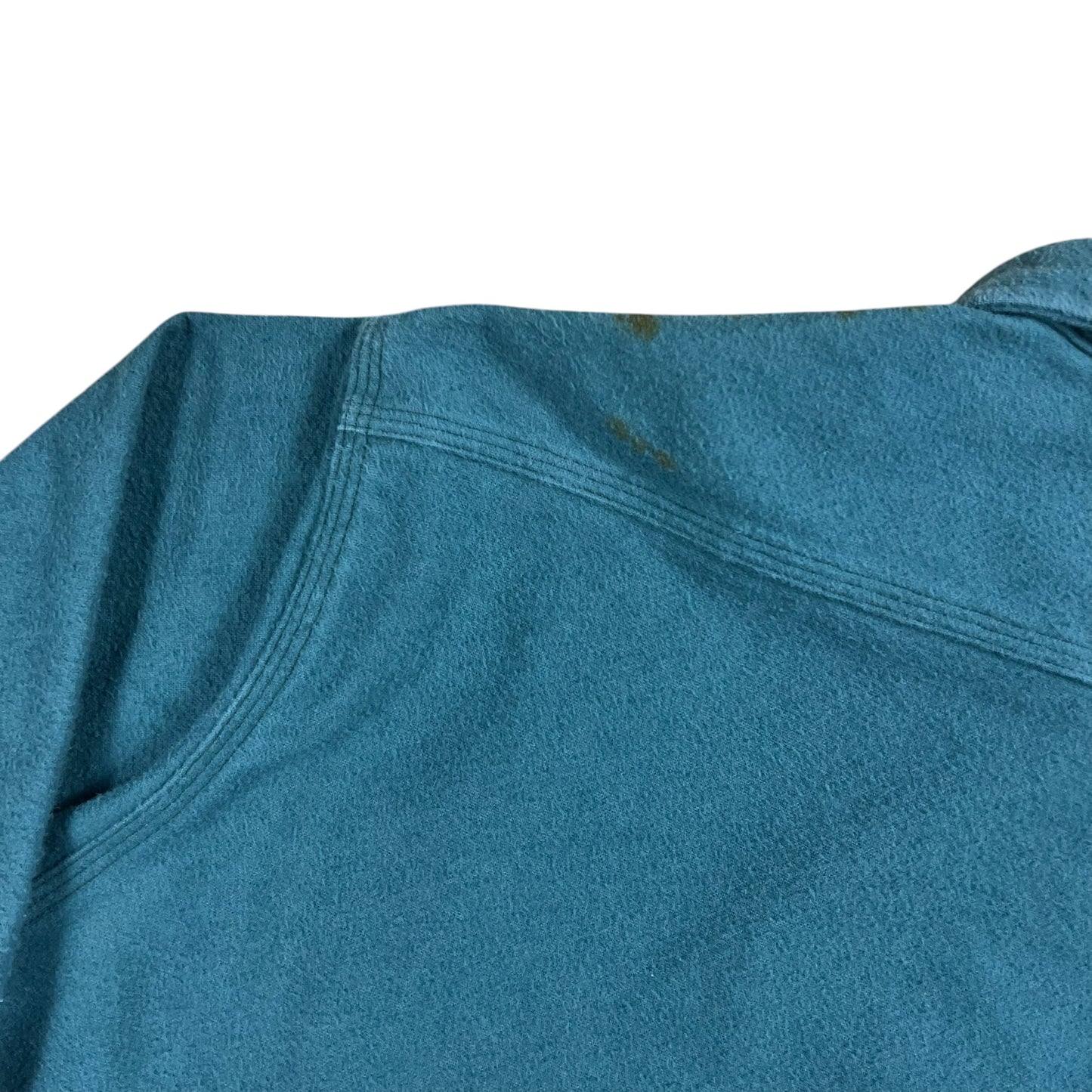 Vintage 80s Carhartt faded green chamois button up shirt (XL)