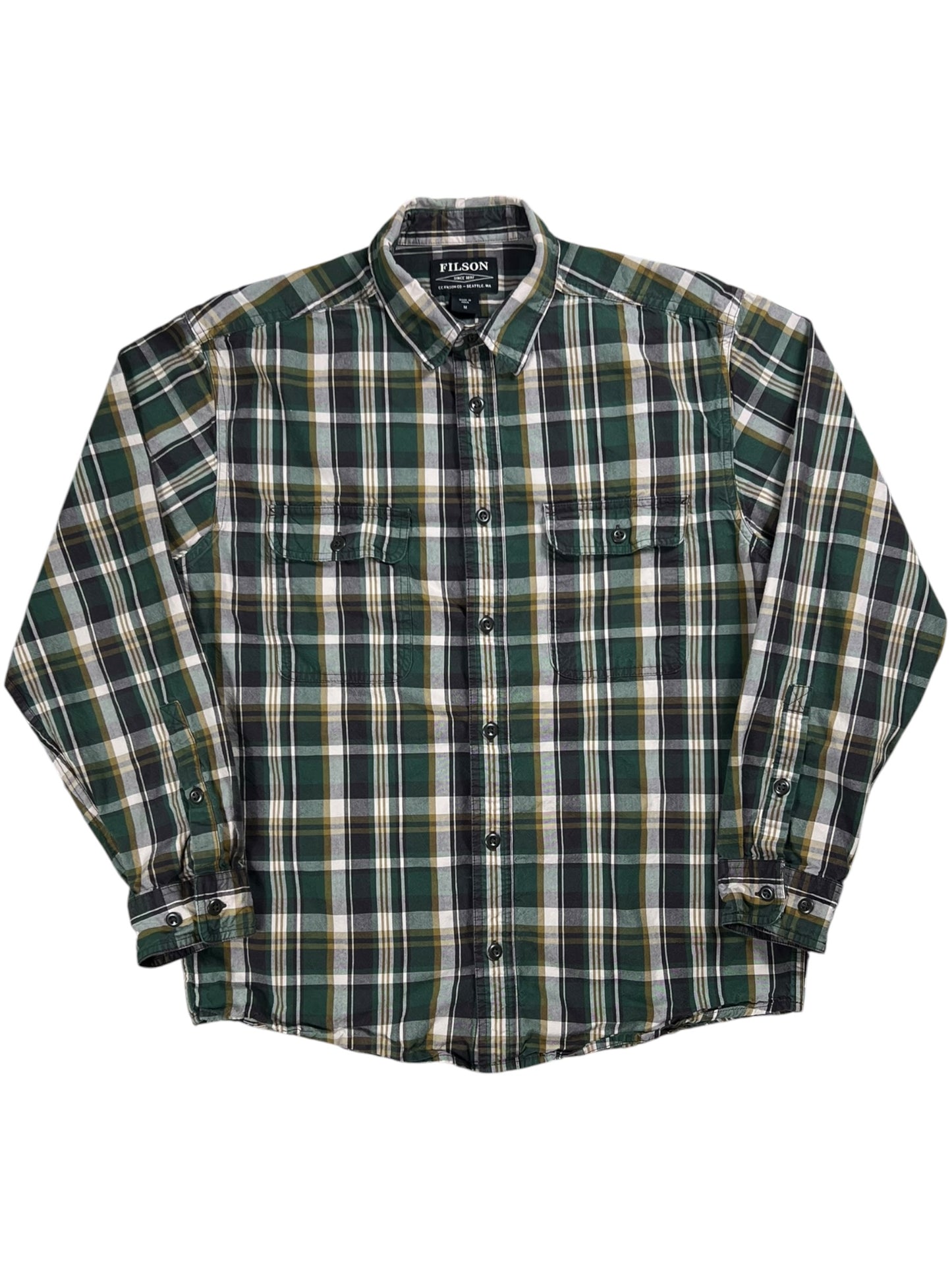 Y2K Filson sutter sport plaid button up shirt (M)