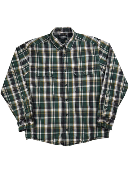 Y2K Filson sutter sport plaid button up shirt (M)