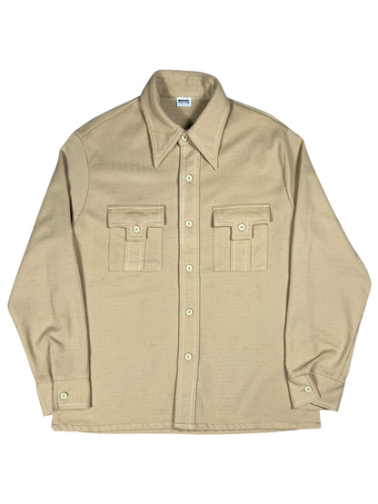 Vintage 1970s Montgomery Ward unique pocket button up shirt (L)