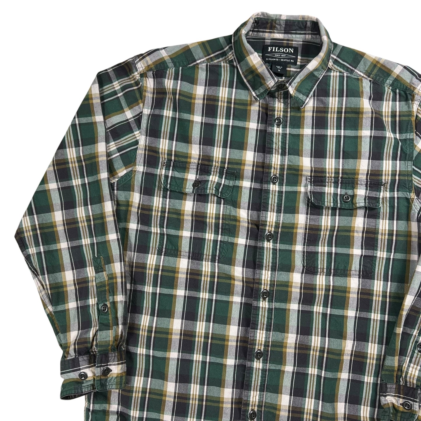 Y2K Filson sutter sport plaid button up shirt (M)