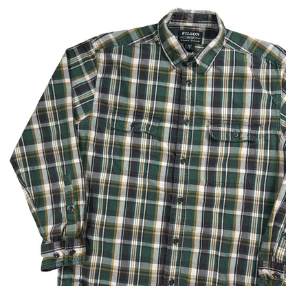 Y2K Filson sutter sport plaid button up shirt (M)