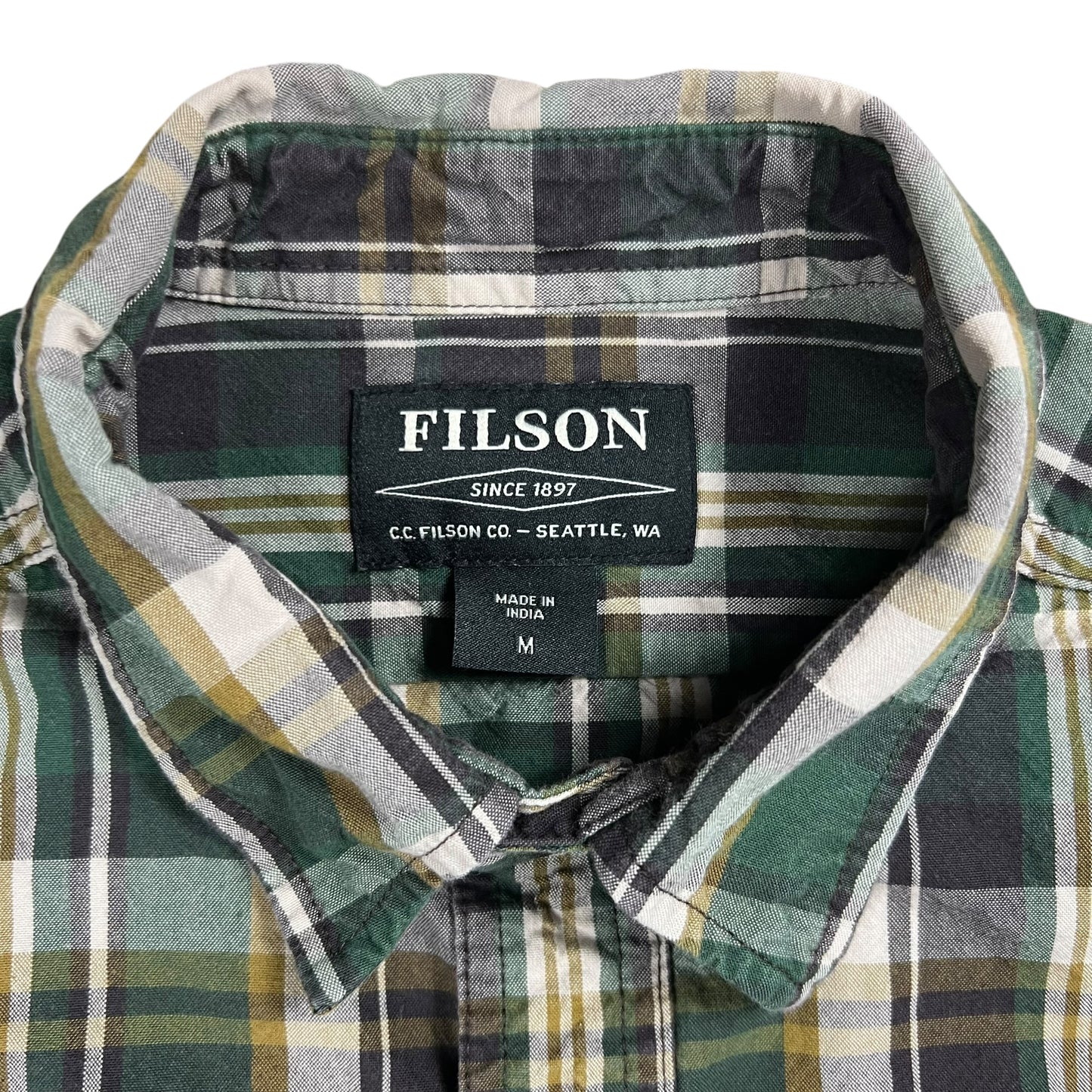 Y2K Filson sutter sport plaid button up shirt (M)