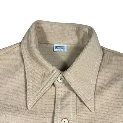 Vintage 1970s Montgomery Ward unique pocket button up shirt (L)