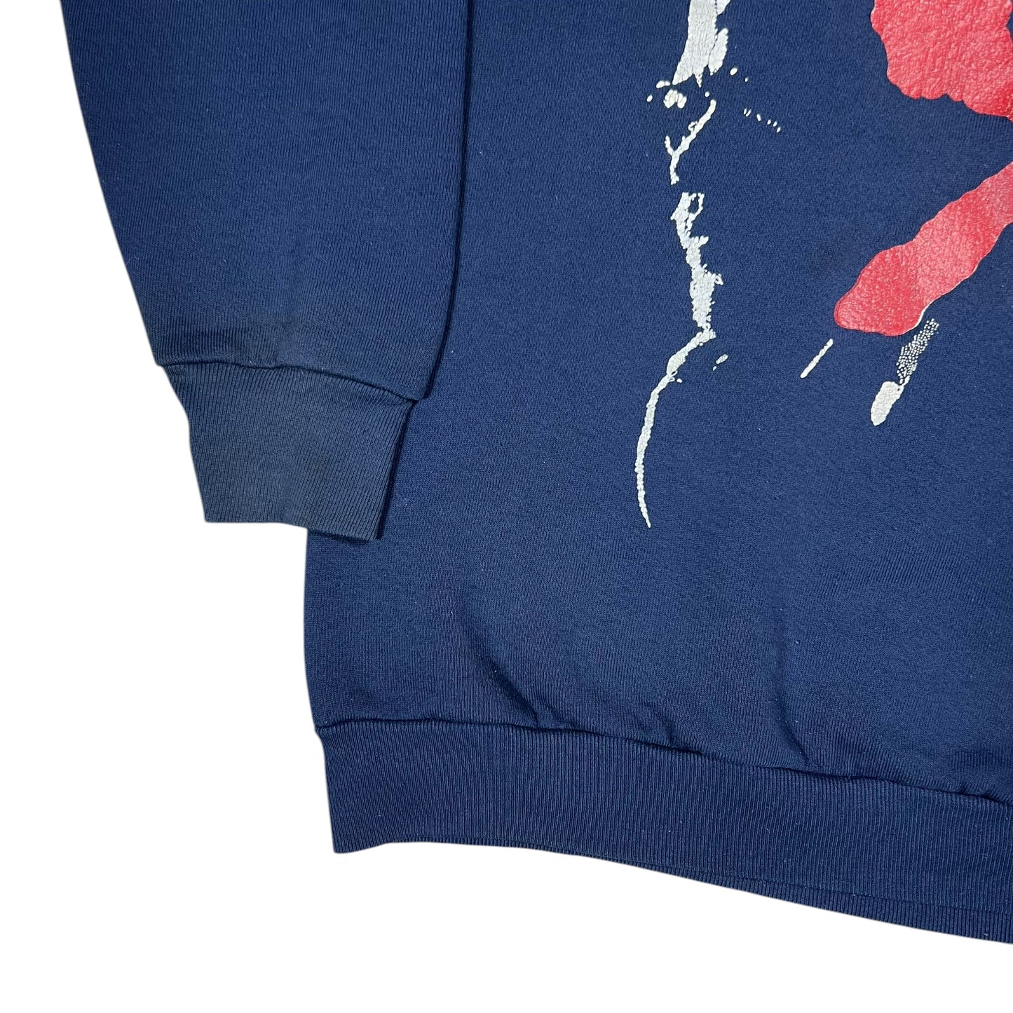Vintage 80s Malcom X Human Race faded crewneck (M)