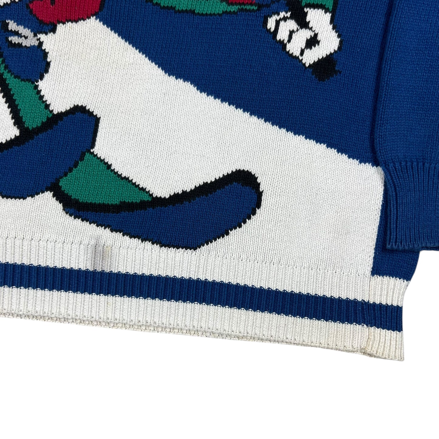 Vintage 1993 Acme Clothing Looney Tunes Bugs Bunny skiing 100% cotton sweater (M)