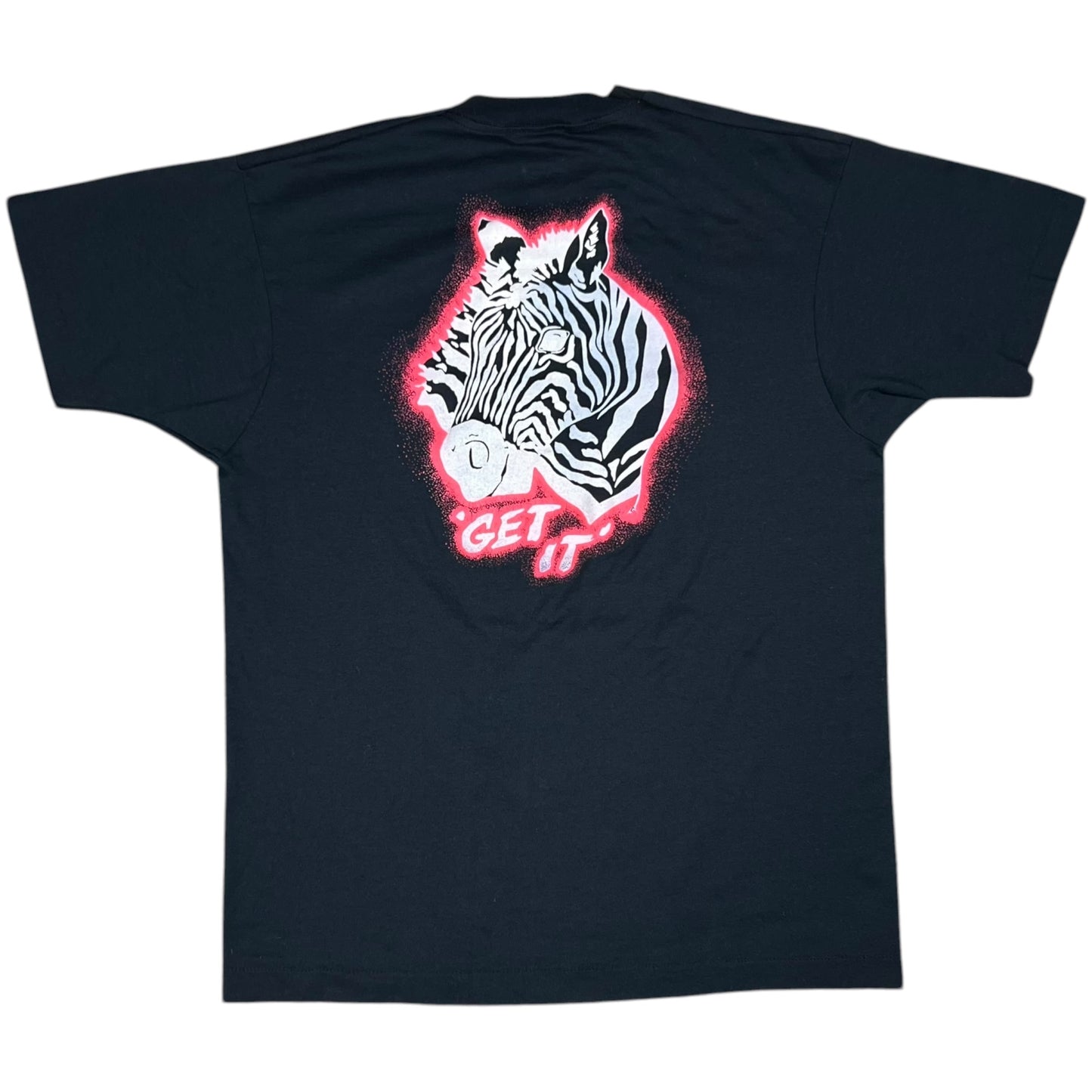 Vintage 80s ZEBRA GET IT band tee (M/L)