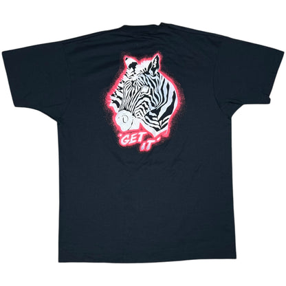 Vintage 80s ZEBRA GET IT band tee (M/L)