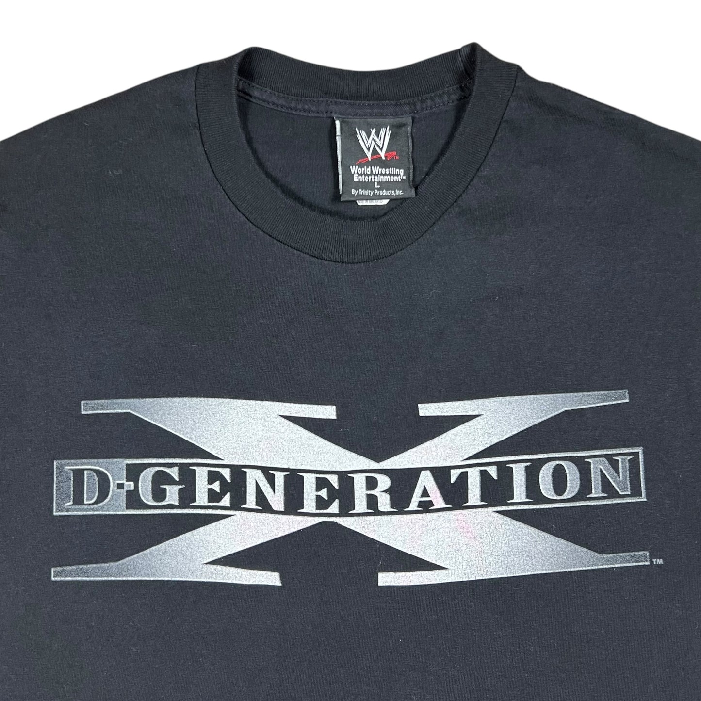 Vintage 2002 WWE D-GENERATION X TWO WORDS SUCK IT wrestling tee (L)