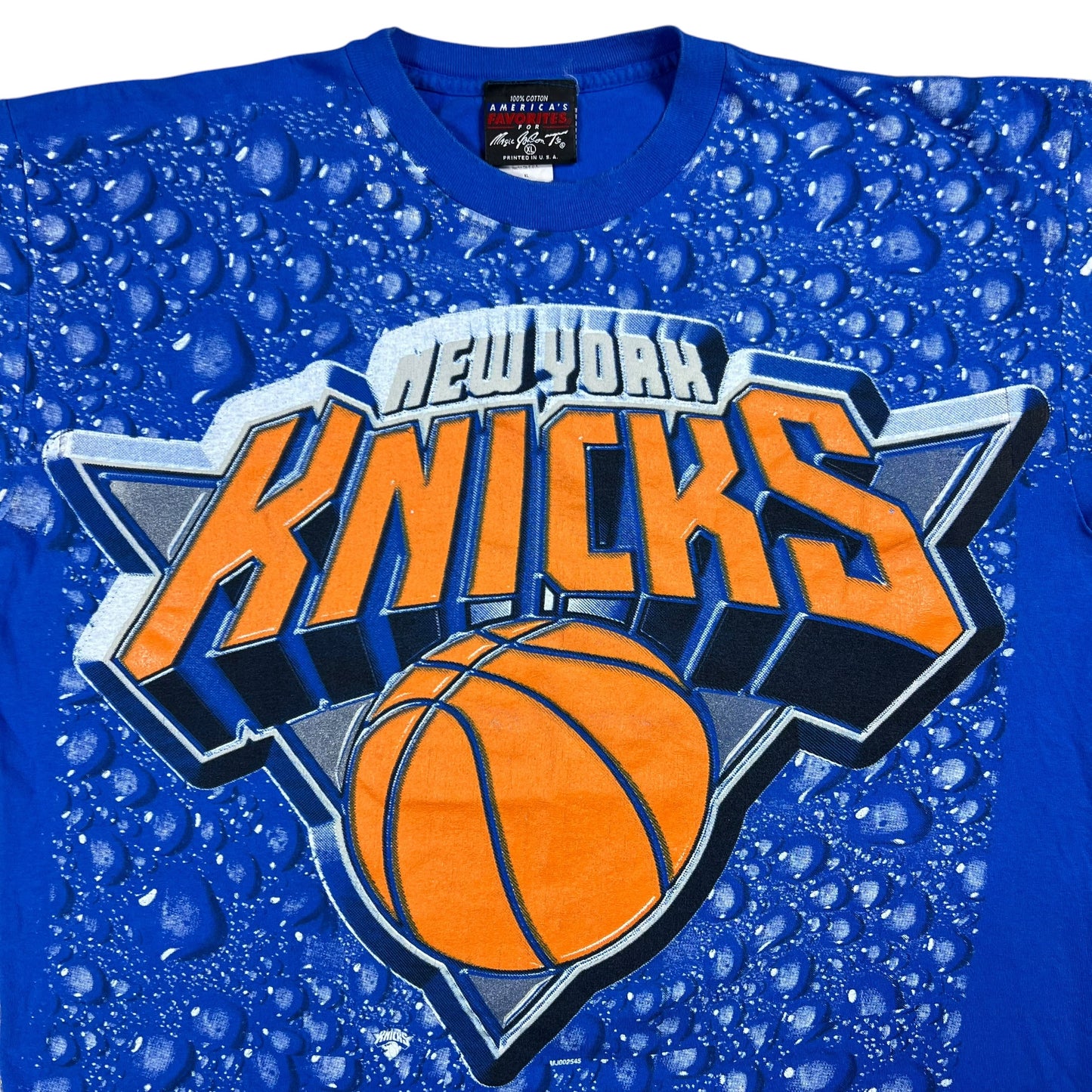 Vintage 90s New York Knicks Magic Johnson T’s all over print tee (XL)