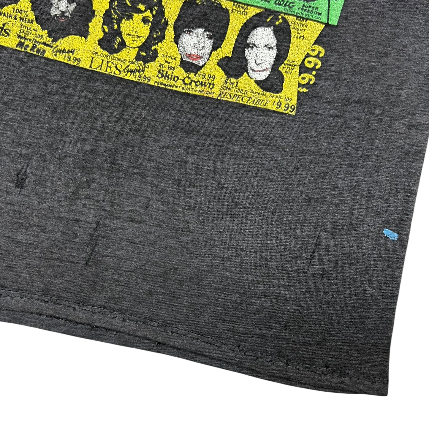 Vintage 80s The Rolling Stones Some Girls threadbare faded album band tee (L)
