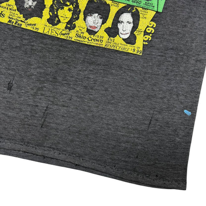 Vintage 80s The Rolling Stones Some Girls threadbare faded album band tee (L)
