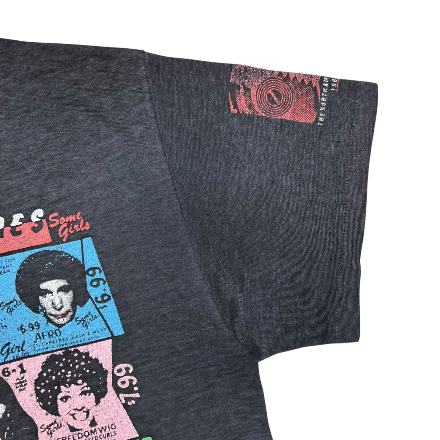 Vintage 80s The Rolling Stones Some Girls threadbare faded album band tee (L)
