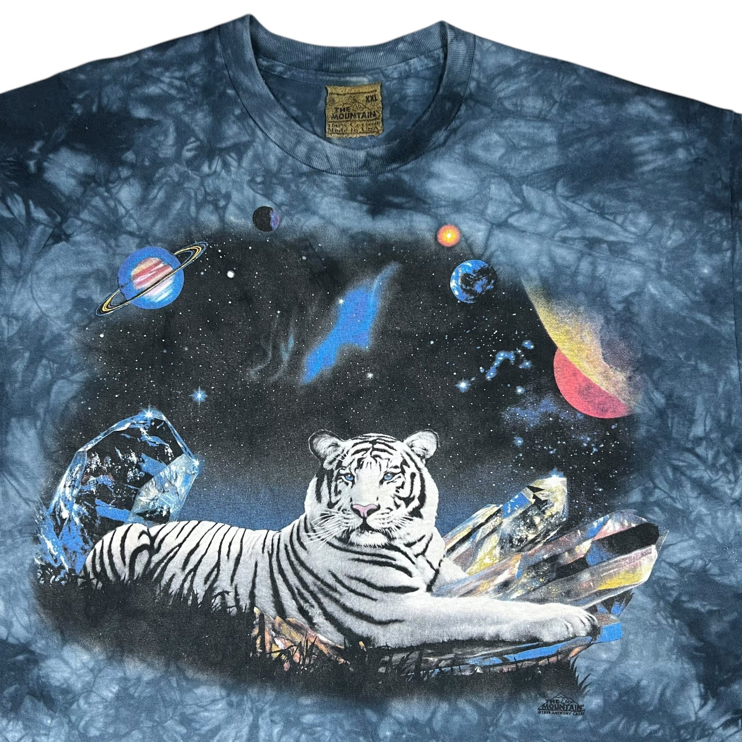 Vintage 1999 The Mountain Space Tiger Anthony Casat tie dye tee (XXL)