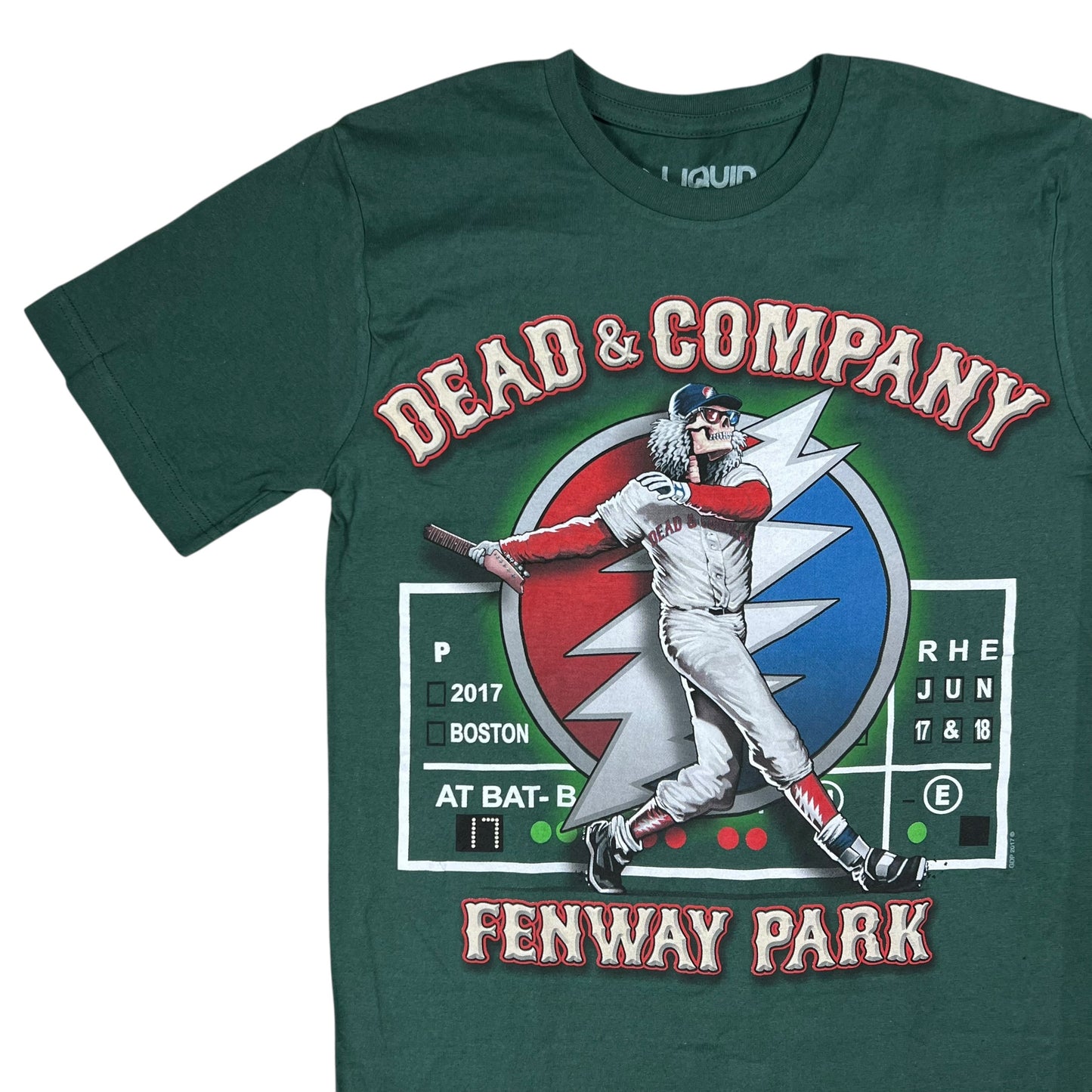 2017 Liquid Blue Dead & Company Fenway Park Boston Grateful Dead band tee (S)