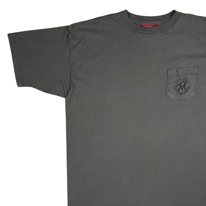 Vintage 90s Marlboro Country Store cowboy grey pocket tee (XL)
