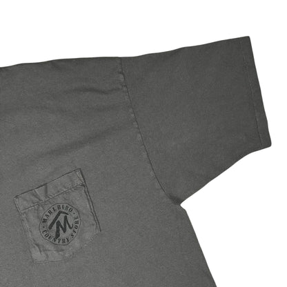 Vintage 90s Marlboro Country Store cowboy grey pocket tee (XL)