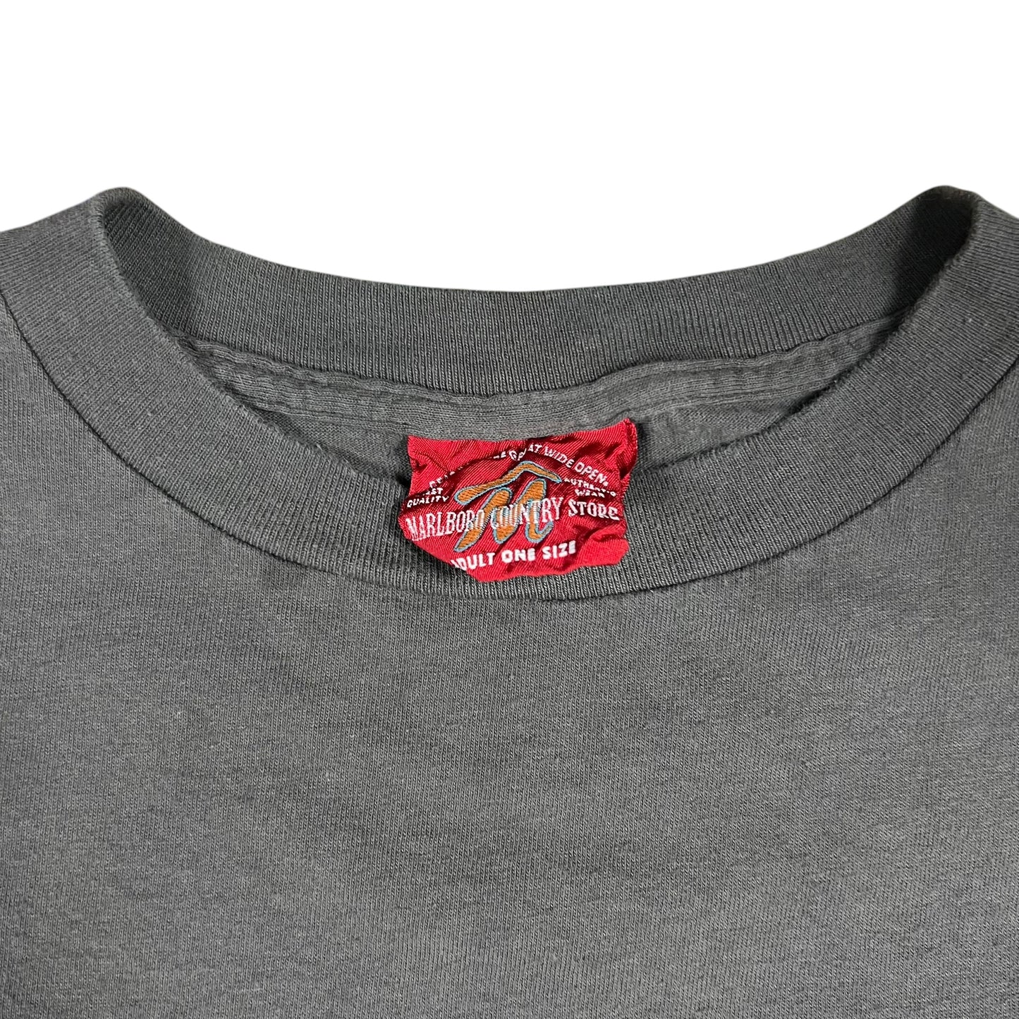 Vintage 90s Marlboro Country Store cowboy grey pocket tee (XL)