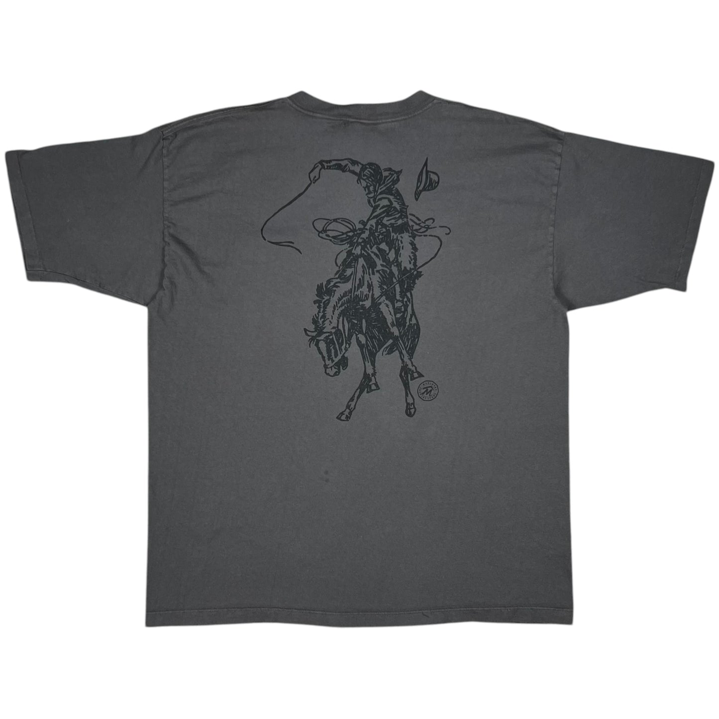 Vintage 90s Marlboro Country Store cowboy grey pocket tee (XL)